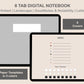 Digital Notebook 8 Tab - Landscape - Earthy