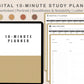 Digital 10 Minute Study Planner - Warm