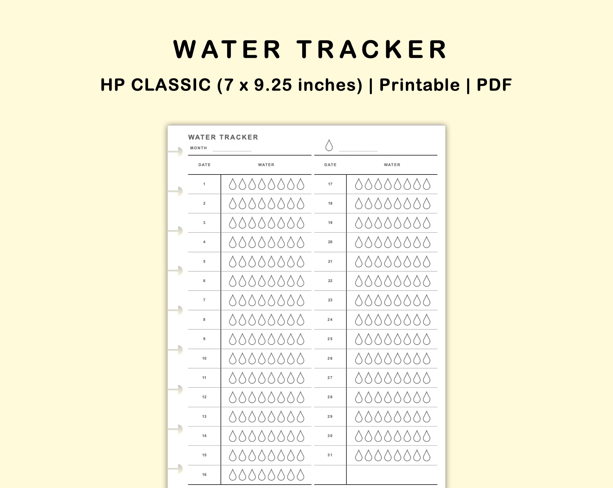 Watertrace Insert Classic HP Inserts - Water Tracker – kjunstudio