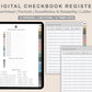 Digital Checkbook Register - Portrait - Muted