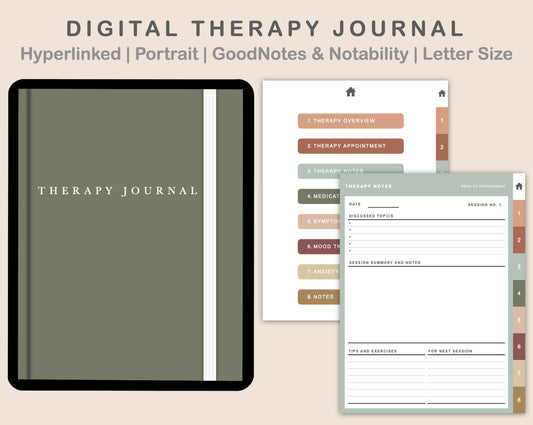 Digital Therapy Journal - Earthy