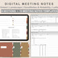 Digital Meeting Notes - Landscape - Earthy