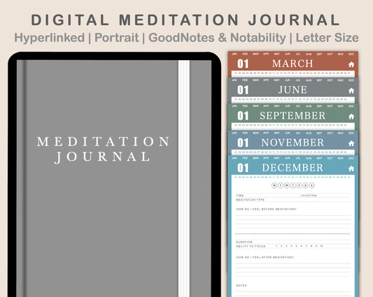 Digital Meditation Journal - Muted