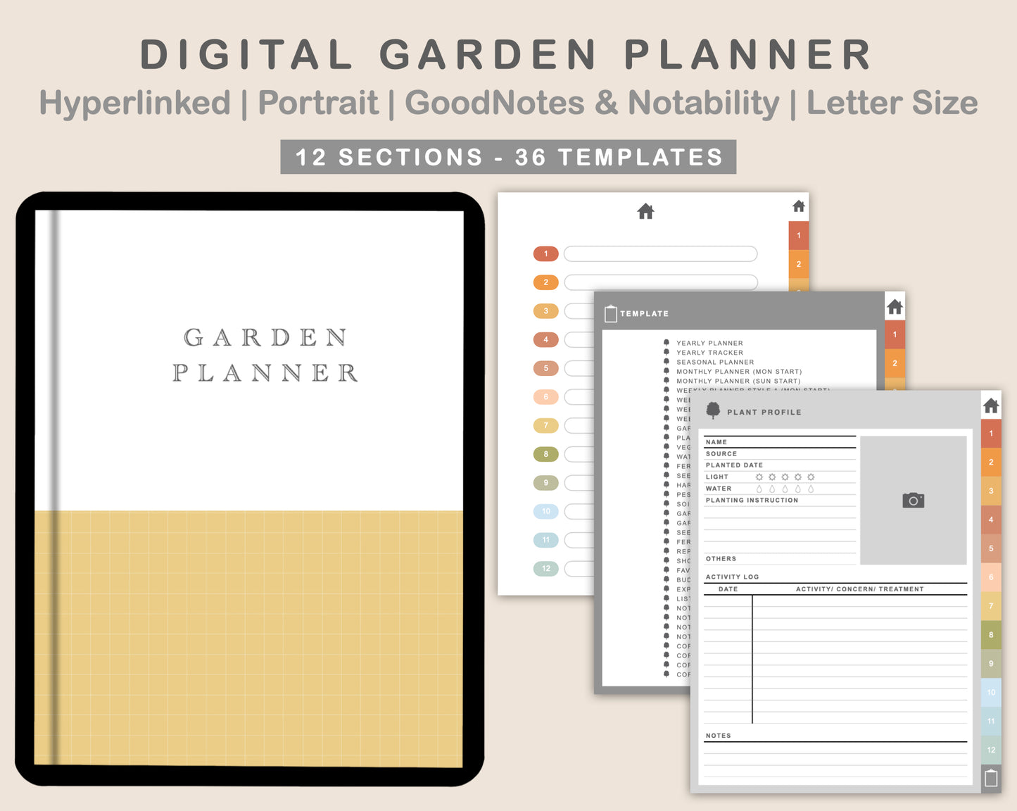 Digital Garden Planner - Autumn