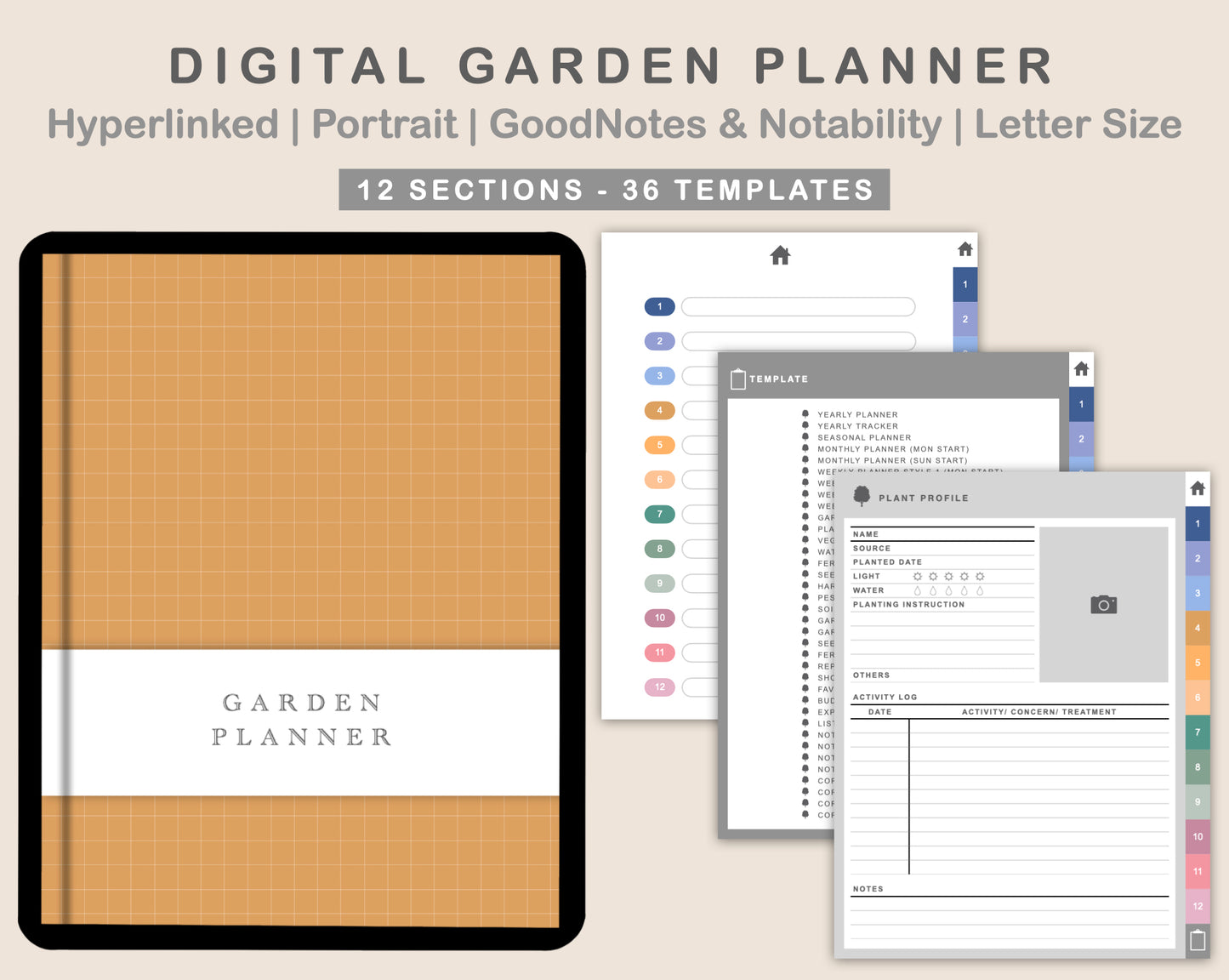 Digital Garden Planner - Spring
