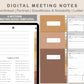 Digital Meeting Notes - Portrait - Warm