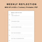 Mini Happy Planner Inserts - Weekly Reflection