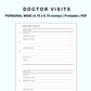 Personal Wide Inserts - Doctor Visit