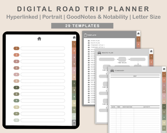 Digital Road Trip Planner - Neutral