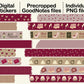 Digital Washi Tape - Pink Wedding