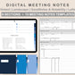 Digital Meeting Notes - Landscape - Classic Blue