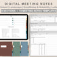 Digital Meeting Notes - Landscape - Muted