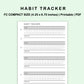 FC Compact Inserts - Habit Tracker