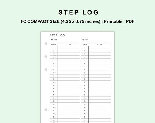 FC Compact Inserts - Step Log