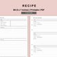 B6 Inserts - Recipe