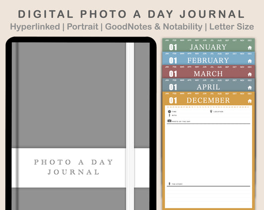 Digital Photo a Day Journal - Boho