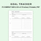 FC Compact Inserts - Goal Tracker
