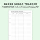 FC Compact Inserts - Blood Sugar Tracker