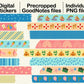 Digital Washi Tape - Bright Summer
