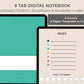 Digital Notebook 8 Tab - Portrait - Colorful