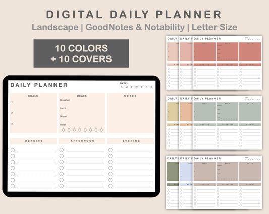 Daily Planner, To Do List - Landscape