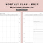 B6 Inserts - Monthly Plan - MO2P - with Top Priority