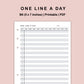 B6 Inserts - One Line A Day