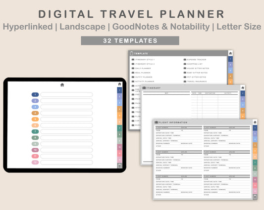 Digital Travel Planner - Landscape - Spring