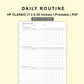 Classic HP Inserts - Daily Routine