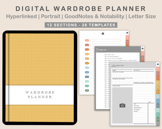 Digital Wardrobe Organizer - Boho