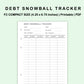 FC Compact Inserts - Debt Snowball Tracker