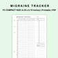FC Compact Inserts - Migraine Tracker