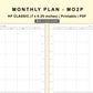 Classic HP Inserts - Monthly Plan - MO2P