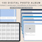 100 Digital Photo Album - Classic Blue