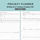 B6 Wide Inserts - Project Planner