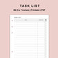 B6 Inserts - Task List