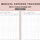 B6 Inserts - Medical Expense Tracker