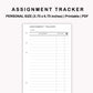 Personal Inserts - Assignment Tracker