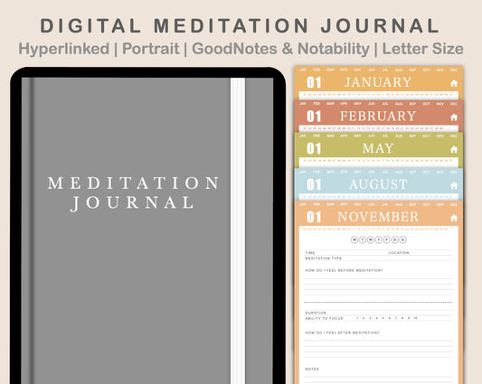 Digital Meditation Journal - Autumn