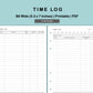 B6 Wide Inserts - Time Log