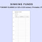 Skinny Classic HP Inserts - Sinking Funds