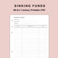 B6 Inserts - Sinking Funds