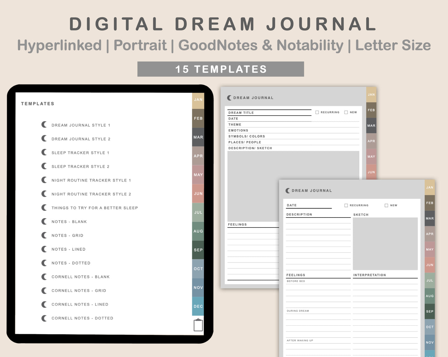 Digital Dream Journal - Muted