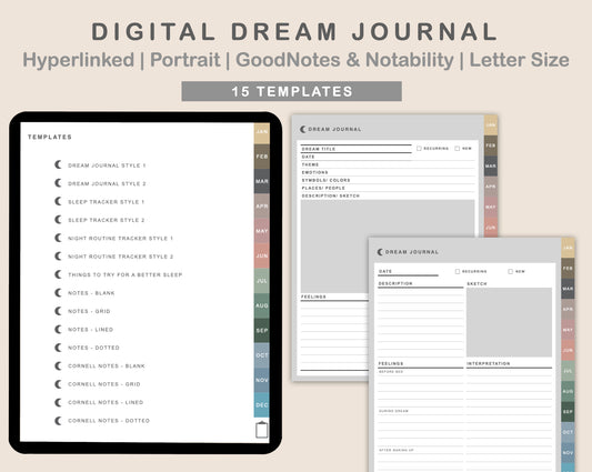 Digital Dream Journal - Muted