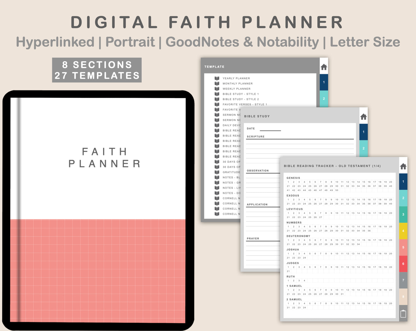 Digital Faith Planner - Colorful