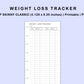 Skinny Classic HP Inserts - Weight Loss Tracker