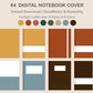 Digital Notebook Cover - Portrait - Retro