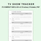 FC Compact Inserts - TV Show Tracker