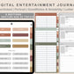 Digital Entertainment Planner - Earthy