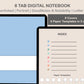 Digital Notebook 8 Tab - Portrait - Pastel